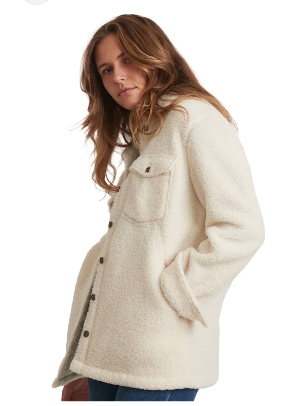 Marine Layer Eden Sherpa over shirt